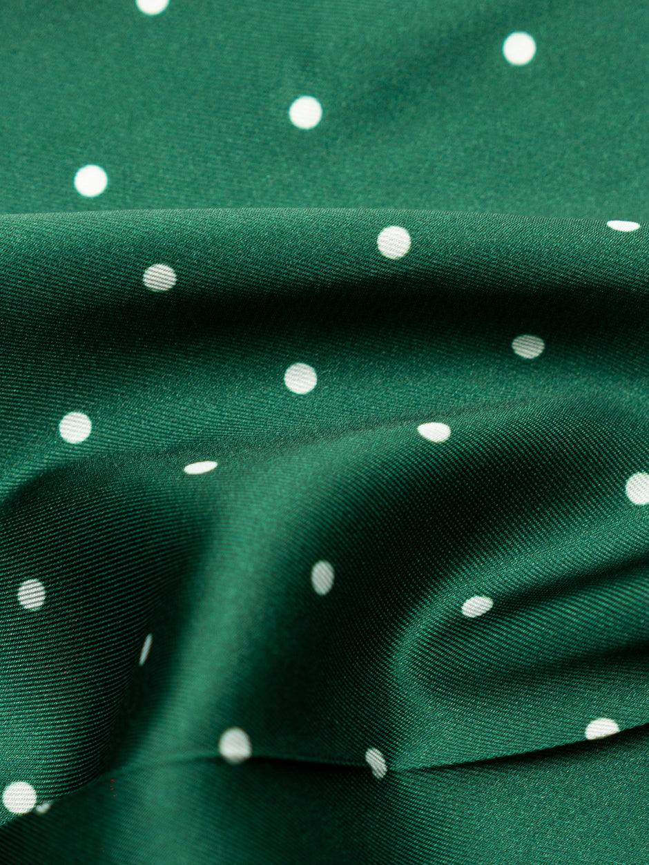 Batista Eleganta Barbati Verde Cu Buline Albe BMan366 (3)