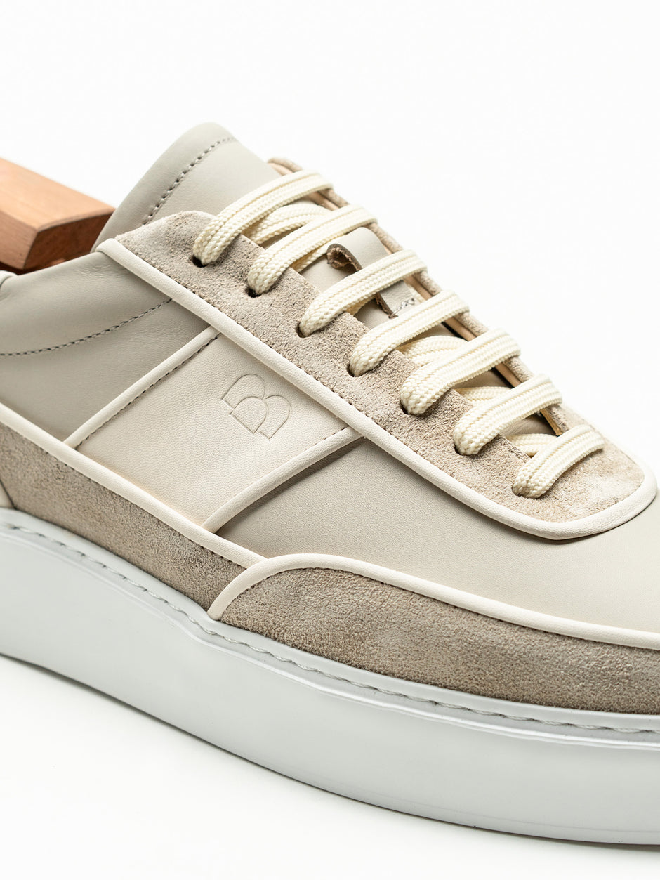Pantofi Casual Barbati Crem Din Piele Naturala BMan0425 (4)