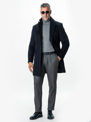 Pantaloni Barbati Casual Gri Din Lana BMan0101