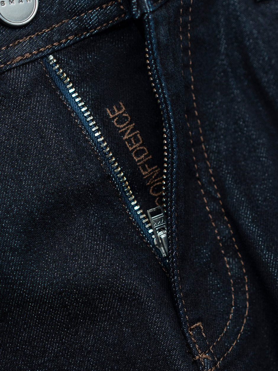 Blugi Barbati Albastru Inchis Comfort Fit Denim T400 BMan0003 (12)