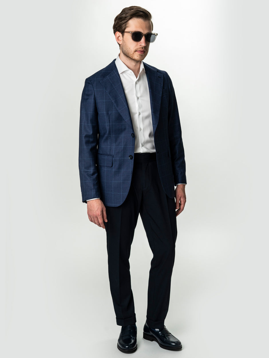 Sacou Office Barbati Bleumarin 100% Lana BMan0045 (4)