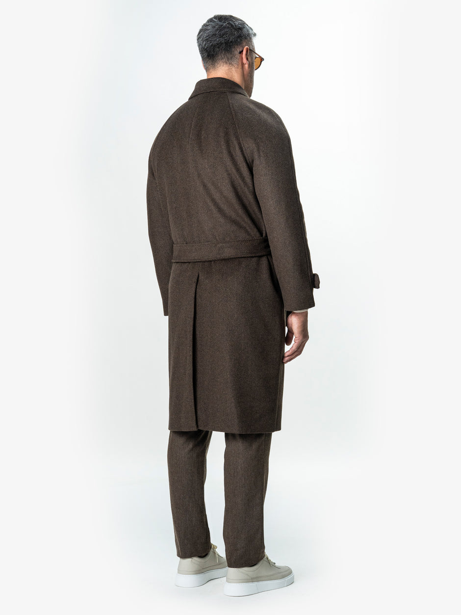 Palton Barbati Iarna Maro 100% Lana Twill BMan0006 (8)