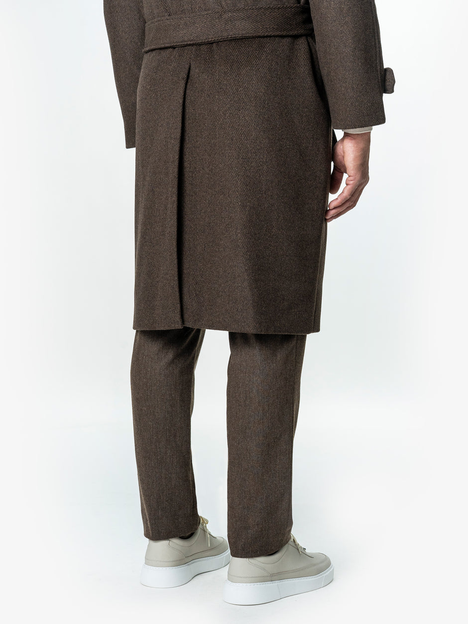 Palton Barbati Iarna Maro 100% Lana Twill BMan0006 (9)