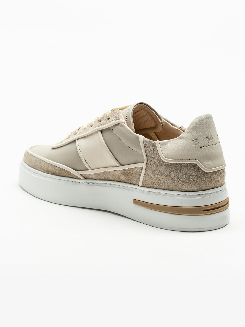 Pantofi Casual Barbati Crem Din Piele Naturala BMan0425 (6)