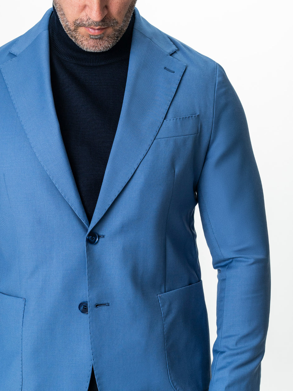 Sacou Barbati Bleu 100% Lana Vitale Barberis BMan0056 (3)