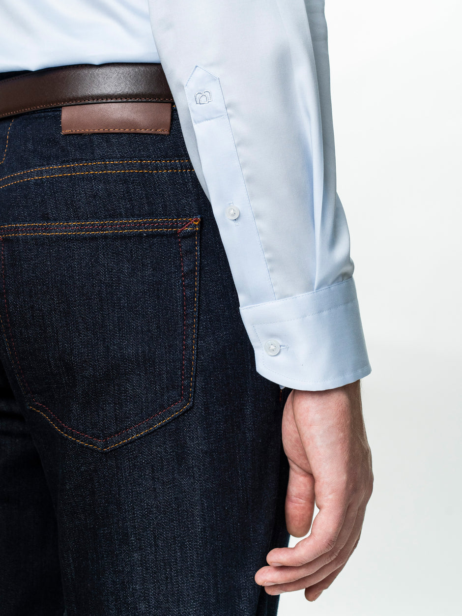 Camasa Bleu Barbati Premium Confort Fit Non Iron BMan0063 (6)