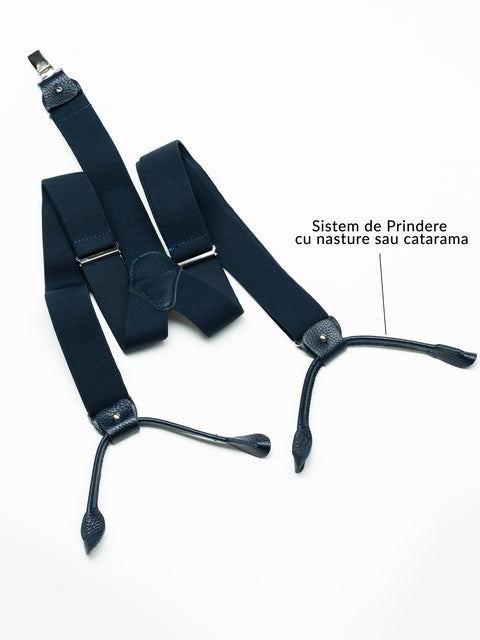 Bretele Elegante Barbati Bleumarin Cu Doua Posibilitati De Prindere BMan076 (2)