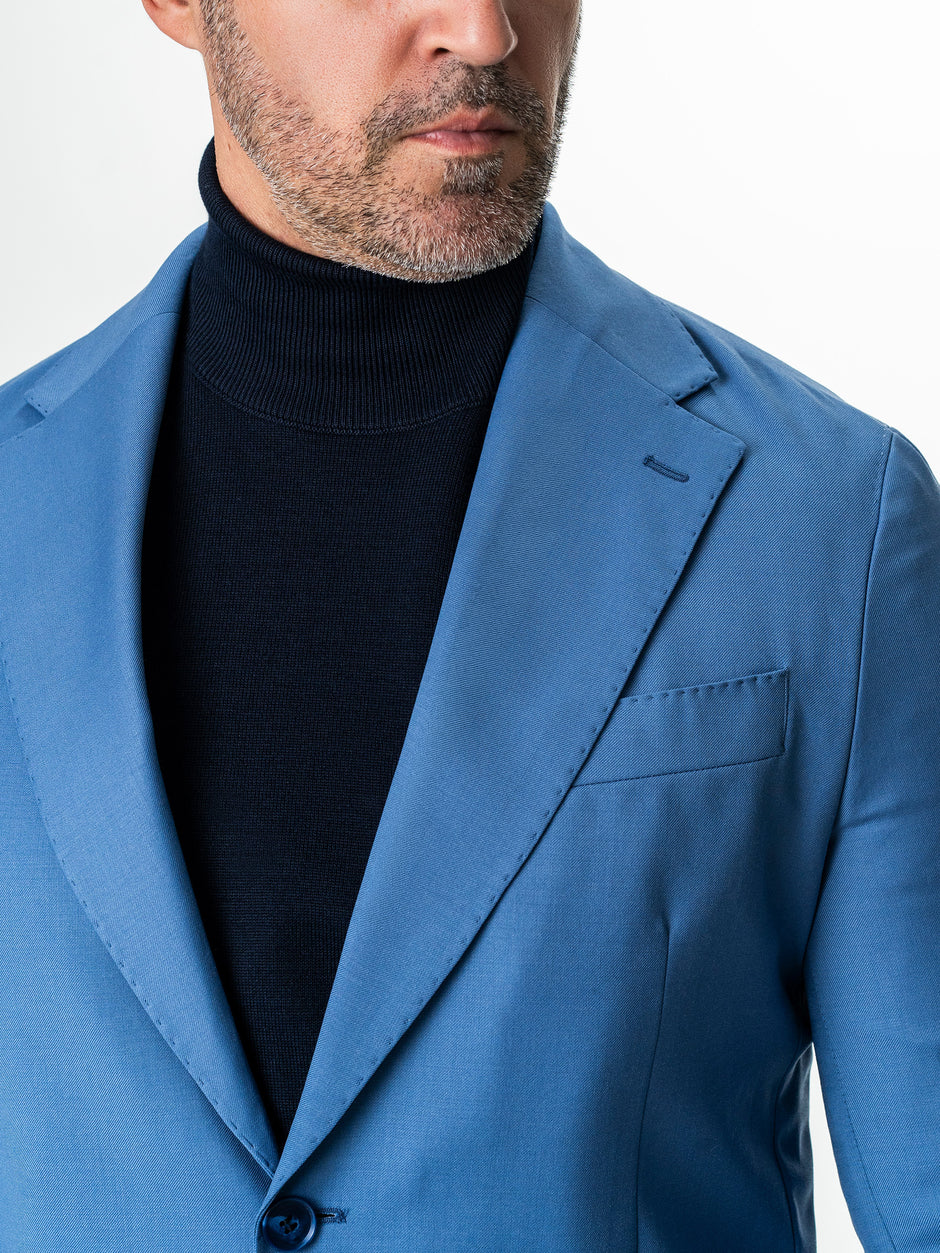 Sacou Barbati Bleu 100% Lana Vitale Barberis BMan0056 (6)