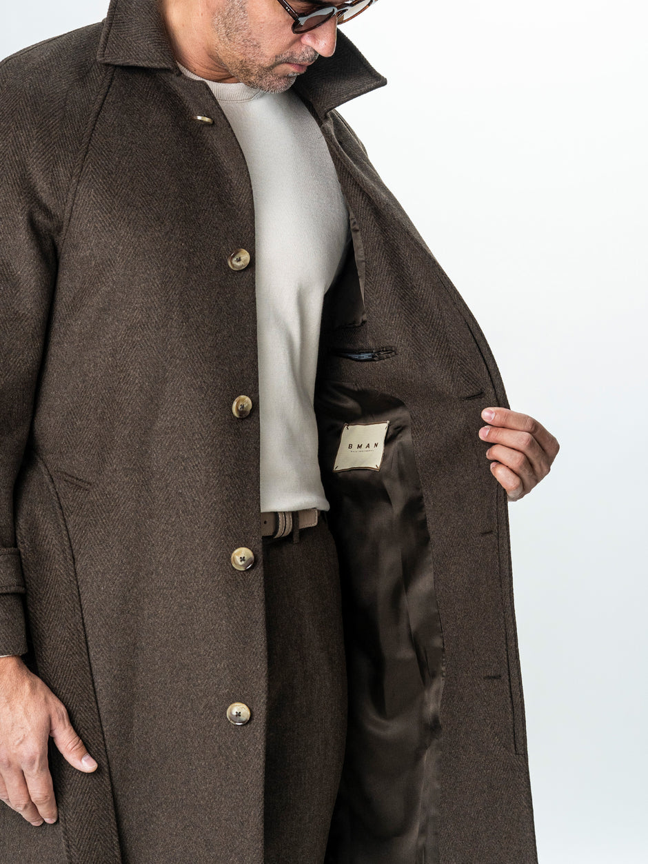 Palton Barbati Iarna Maro 100% Lana Twill BMan0006 (11)
