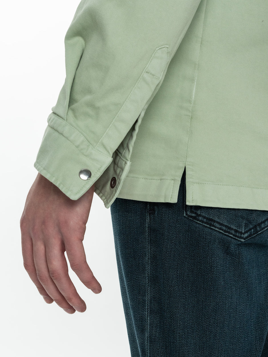 Jacheta Barbati Verde Lime  Camasa Overshirt 100% Bumbac BMan0041 (5)