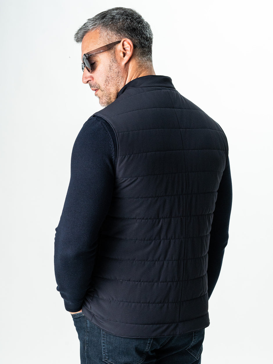 Vesta Barbati Casual Albastru Bleumarin Inchidere Fermoar BMan0001 (8)