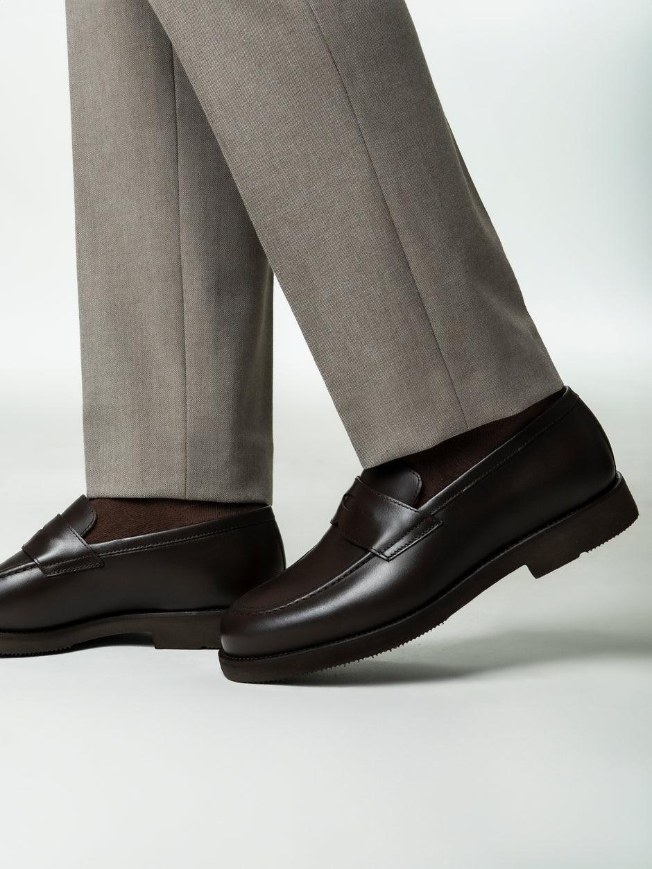 Mocasini Cafenii Barbati Din Piele Naturala Formal Loafers Bman222 (3)