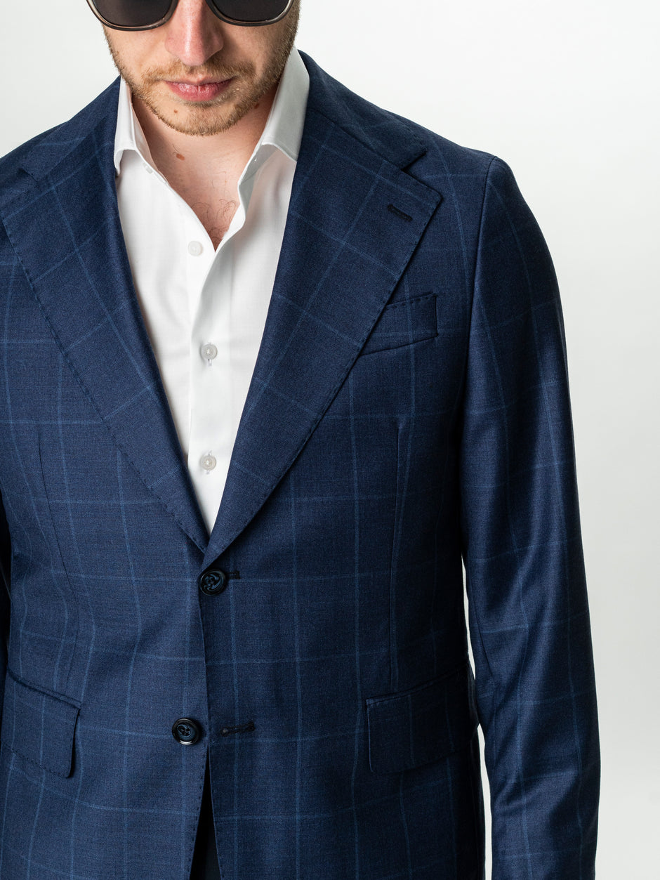 Sacou Office Barbati Bleumarin 100% Lana BMan0045 (3)