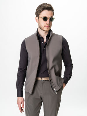Vesta Premium Tip Jacketa Fara Maneci Bej Taupe BMan0003