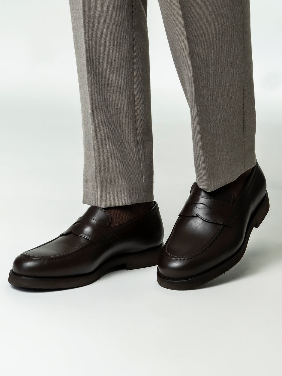 Mocasini Cafenii Barbati Din Piele Naturala Formal Loafers Bman222 (8)