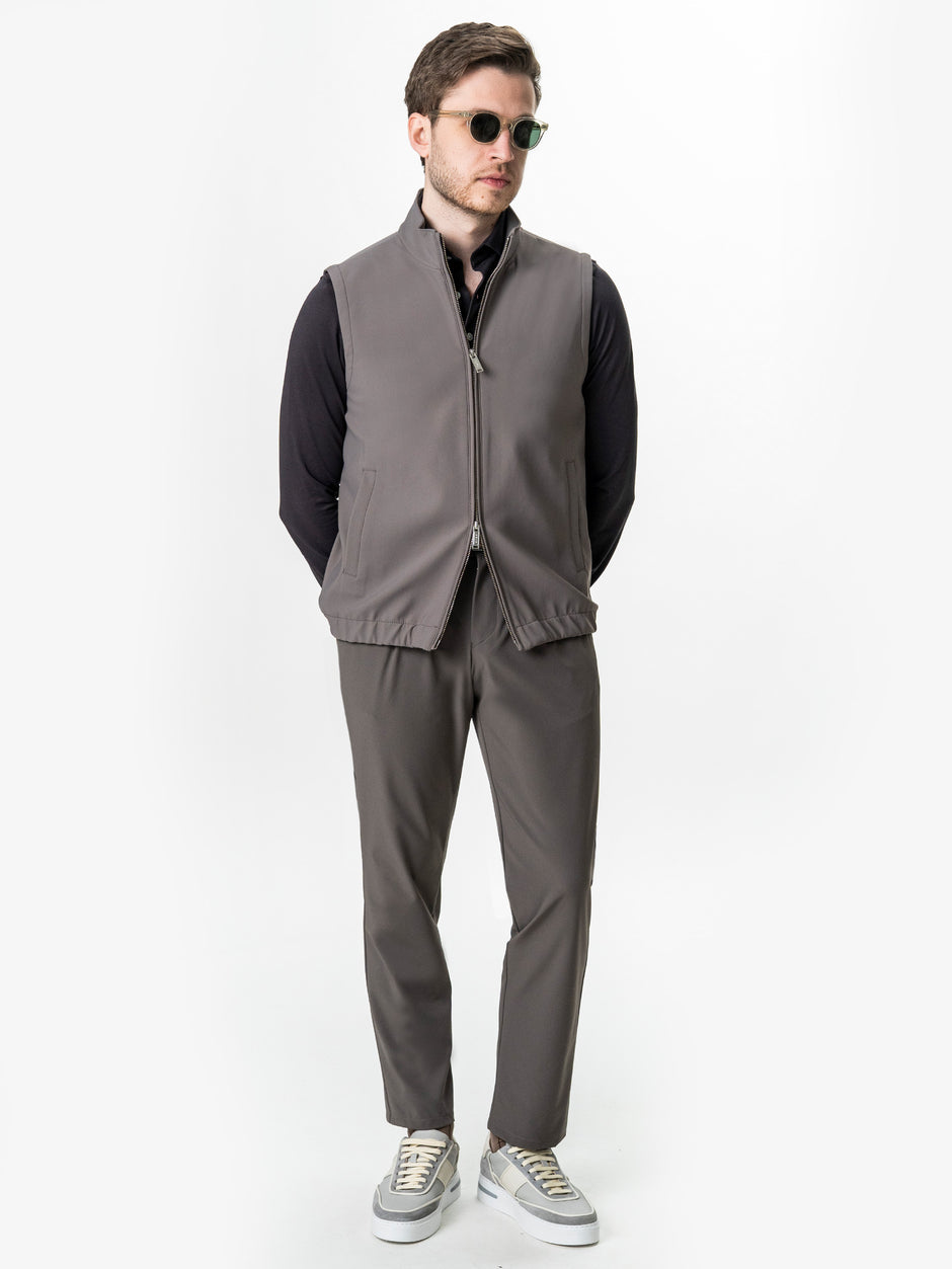 Vesta Premium Tip Jacketa Fara Maneci Bej Taupe BMan0003 (2)