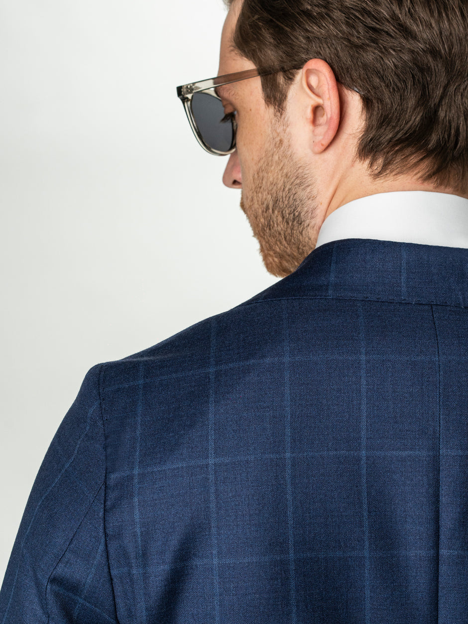 Sacou Office Barbati Bleumarin 100% Lana BMan0045 (7)