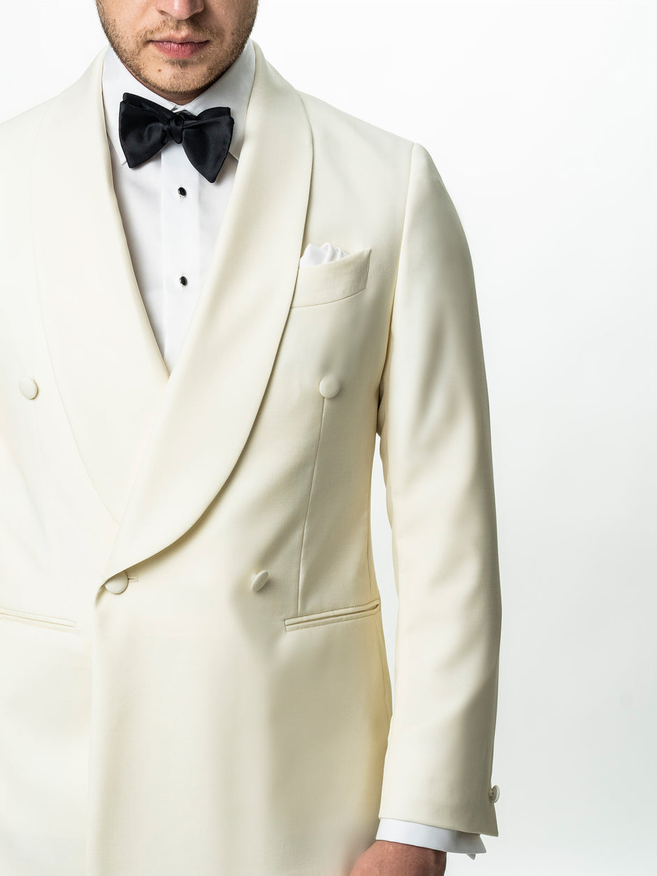 Costum Mire Smoking Alb Perla Lana Vitale Barberis BMan344 (4)