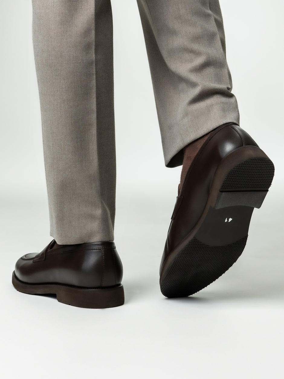 Mocasini Cafenii Barbati Din Piele Naturala Formal Loafers Bman222 (6)
