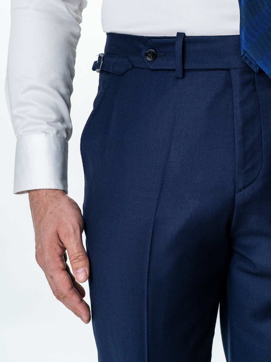 Costum Barbati Bleumarin 100% Lana BMan0006 (10)