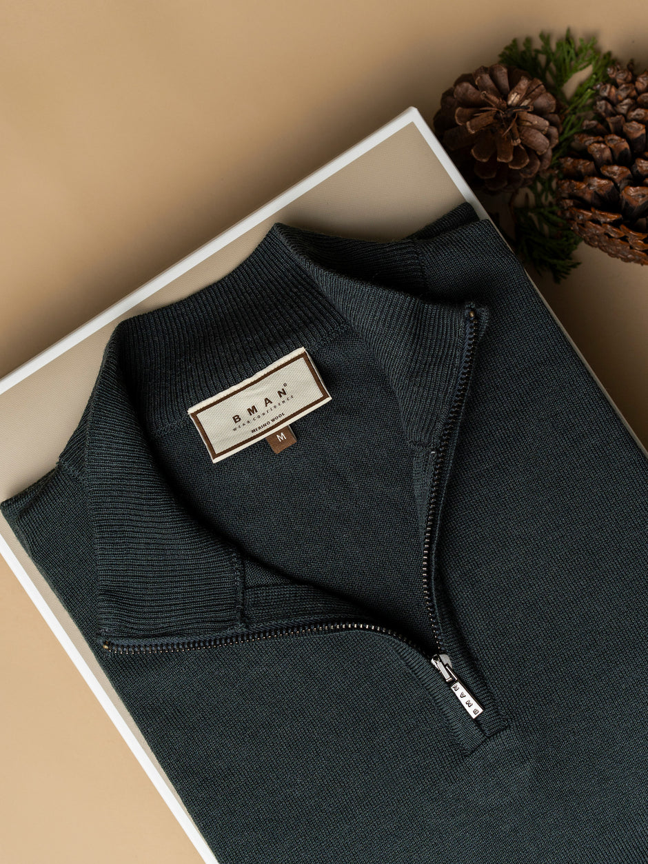 Pachet Cadou Barbati Pulover Cu Fermoar Si Blugi Bman0086 (3)