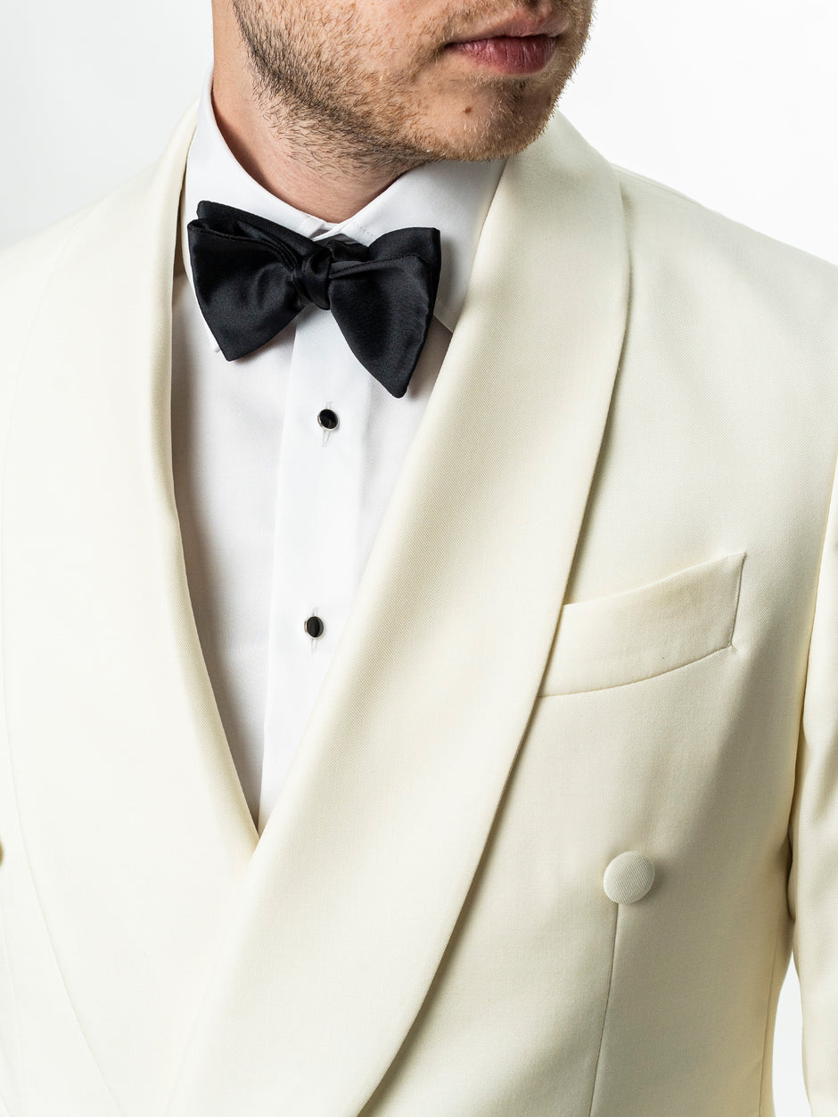 Costum Mire Smoking Alb Perla Lana Vitale Barberis BMan344 (5)