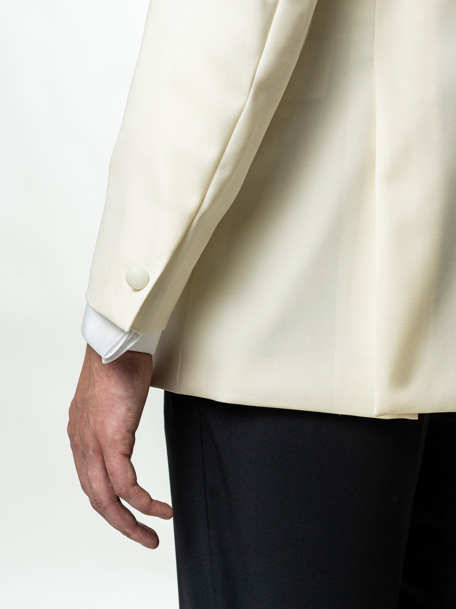 Costum Mire Smoking Alb Perla Lana Vitale Barberis BMan344 (8)