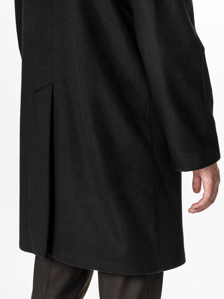 Palton Negru Barbati Relaxed Fit 100% Lana BMan0008 (12)