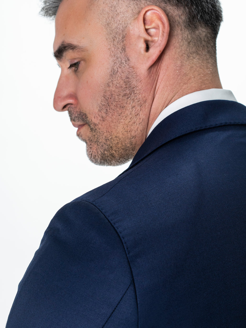 Costum Barbati Bleumarin 100% Lana BMan0006 (6)