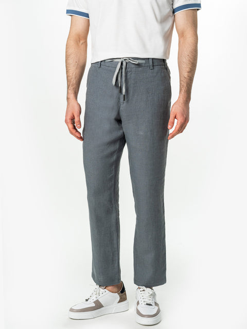 Pantaloni Barbati Din In Natural Gri Antracit BMan714