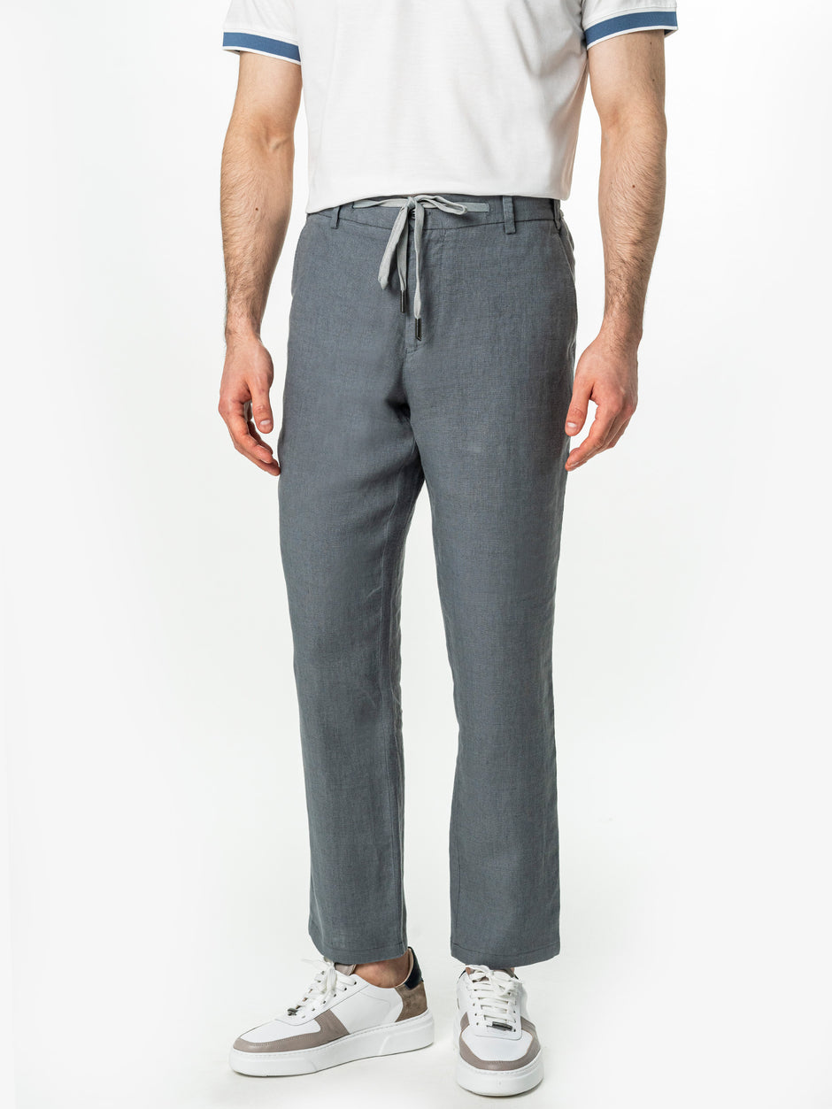 Pantaloni Barbati Din In Natural Gri Antracit BMan714 (1)