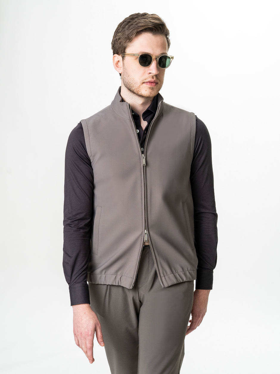 Vesta Premium Tip Jacketa Fara Maneci Bej Taupe BMan0003 (4)