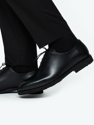 Pantofi Barbati Eleganti Oxford Negri din 100% Piele Naturala cu Talpa Din Spuma BMan0330