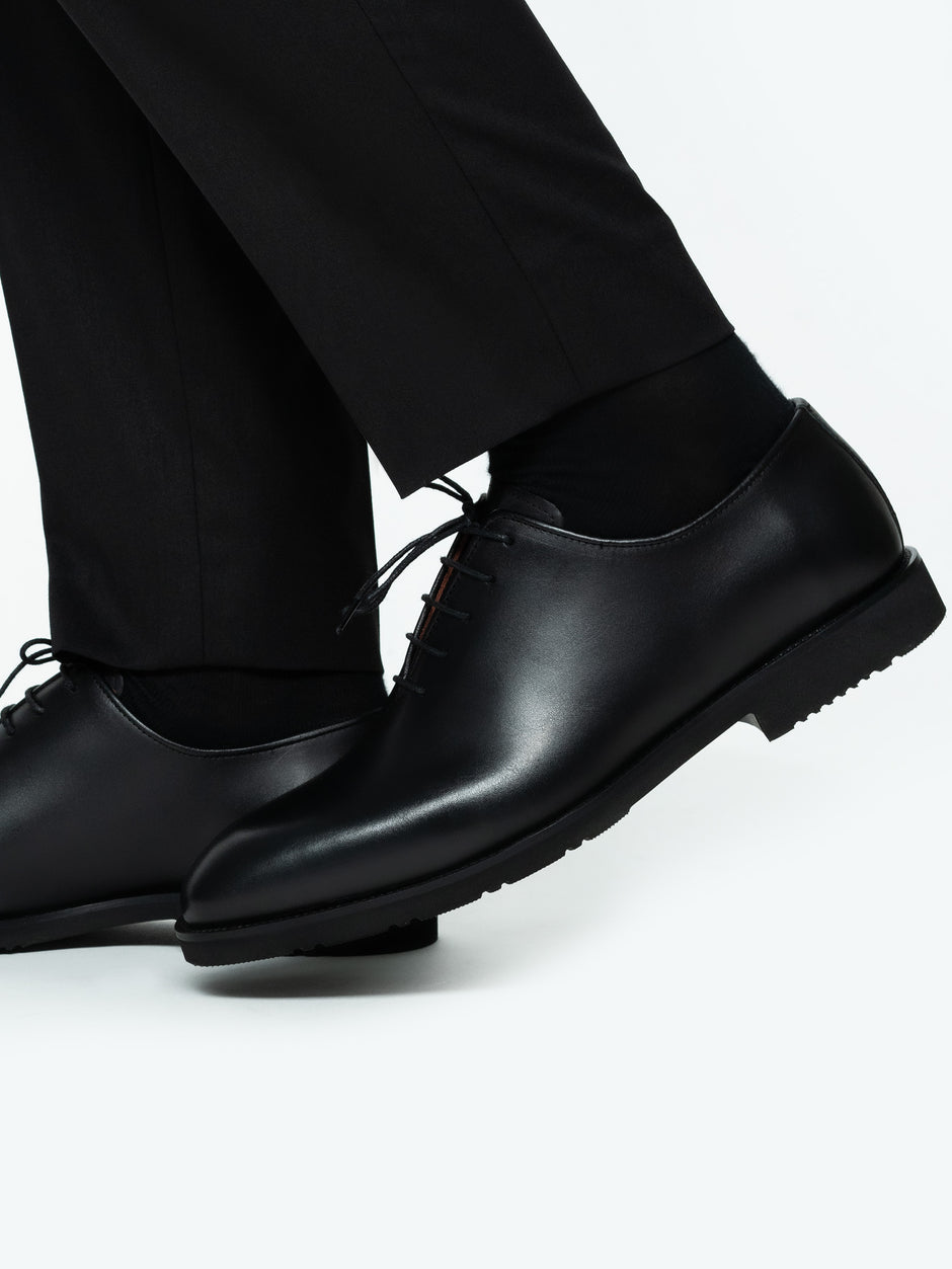 Pantofi Eleganti Barbati Negri Oxford Din 100% Piele Naturala Talpa Din Spuma BMan0330 (1)