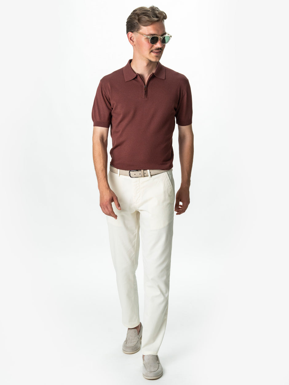 Tinuta Barbati Casual de Vara Bordeaux Bman1125 (2)