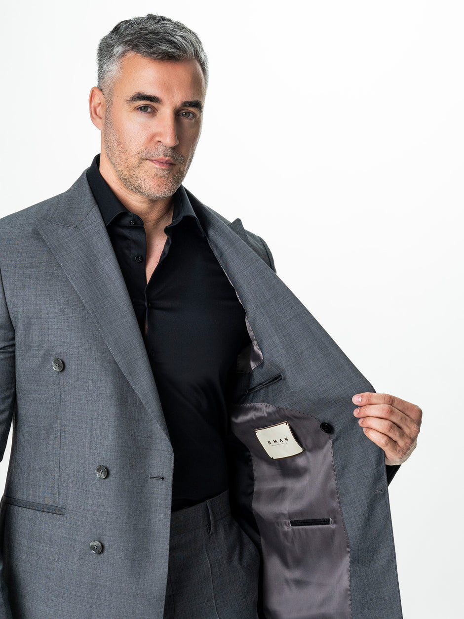 Costum Gri Inchis Barbati Lana Vitale Barberis BMan0005 (6)
