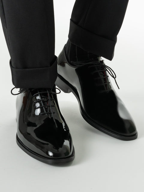 Pantofi Eleganti Barbati Negru Lucios Ceremonie 100% Piele Naturala BMan0412