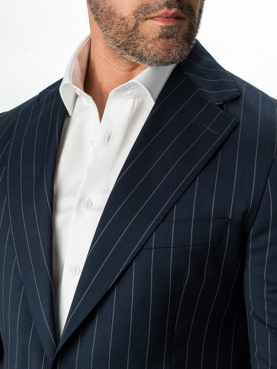 Costum Barbati Bleumarin Dungi Lana Vitale Barberis Super 110'S BMan0014 (3)