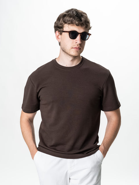Tricou Simplu Barbati Maro Oversize 100% Bumbac Natural BMan0001