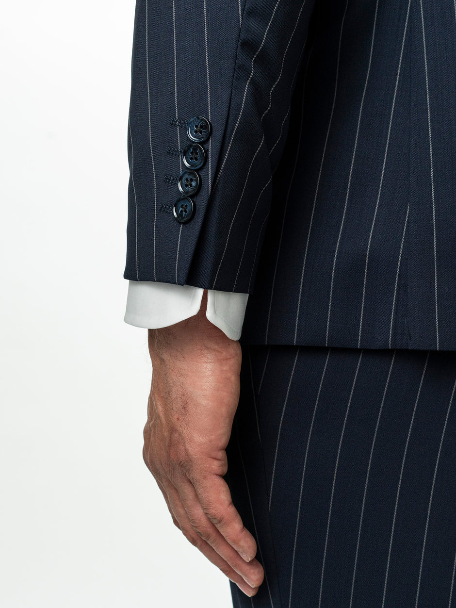 Costum Barbati Bleumarin Dungi Lana Vitale Barberis Super 110'S BMan0014 (7)
