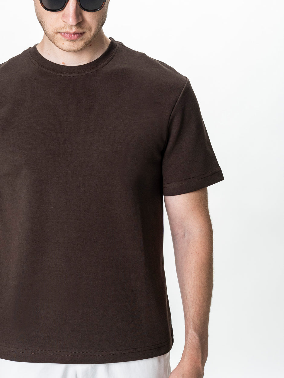 Tricou Simplu Barbati Maro Oversize 100% Bumbac Natural BMan0001 (4)