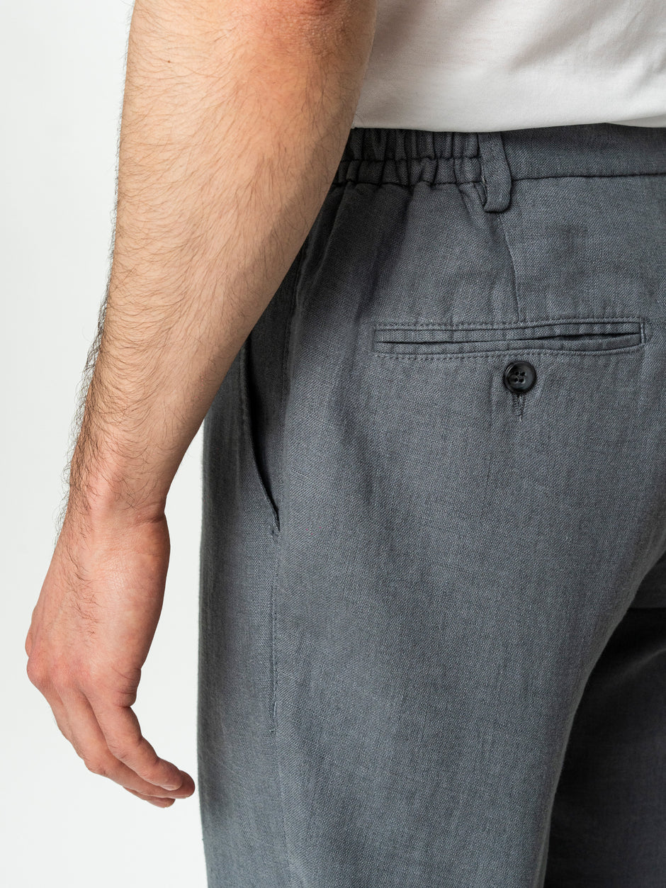 Pantaloni Barbati Din In Natural Gri Antracit BMan714 (5)