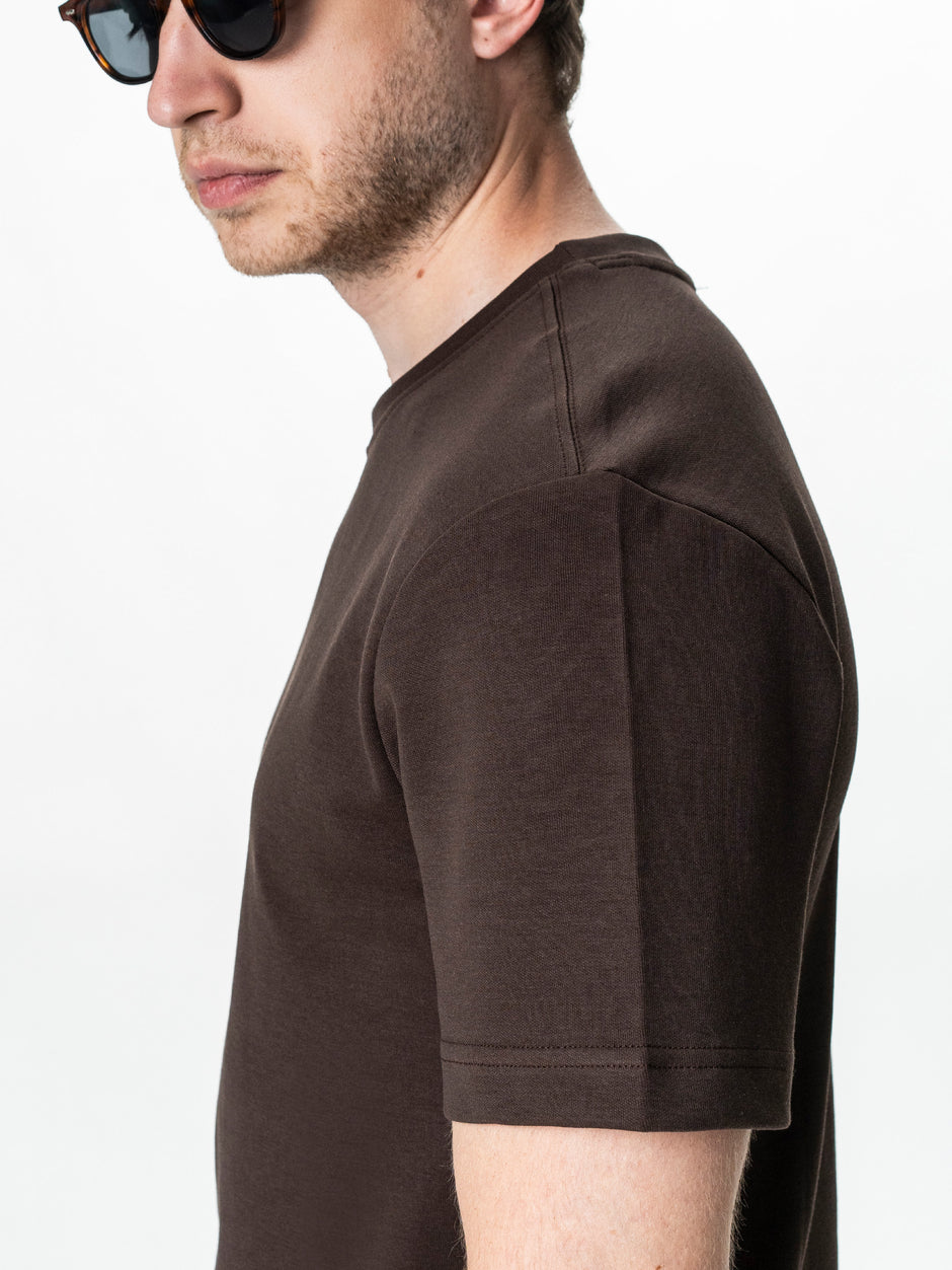 Tricou Simplu Barbati Maro Oversize 100% Bumbac Natural BMan0001 (7)
