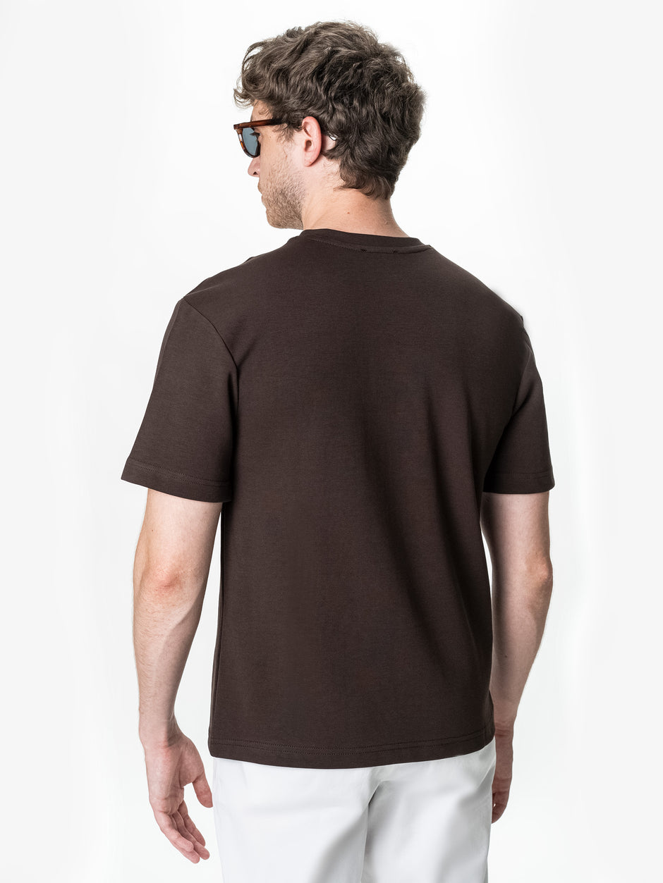 Tricou Simplu Barbati Maro Oversize 100% Bumbac Natural BMan0001 (8)