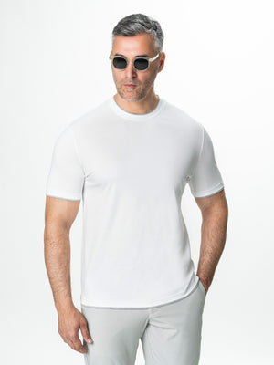 Tricou Barbati Alb Din Bumbac Egiptean Bman271