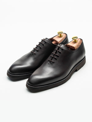 Pantofi Eleganti Barbati Maro Inchis Oxford Piele Naturala BMan0330