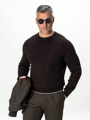 Pulover Maro Inchis Barbati Relaxed Fit BMan0119