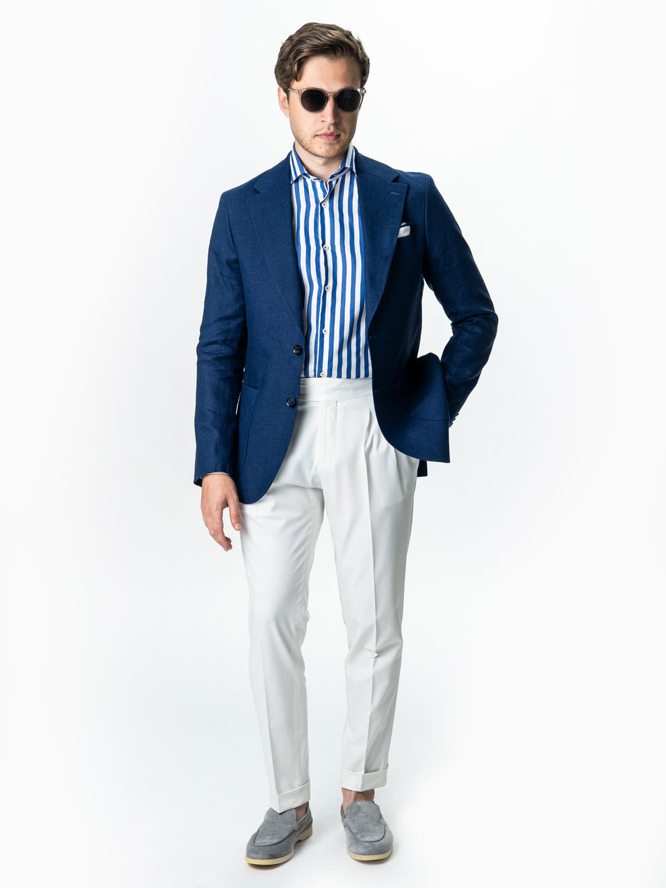 Sacou Barbati Albastru 100% In Natural Vitale Barberis BMan0053 (2)