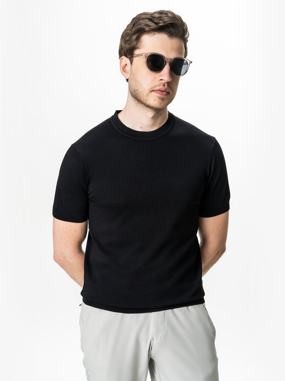 Tricou Barbati Rayon Negru BMan0102 (3)