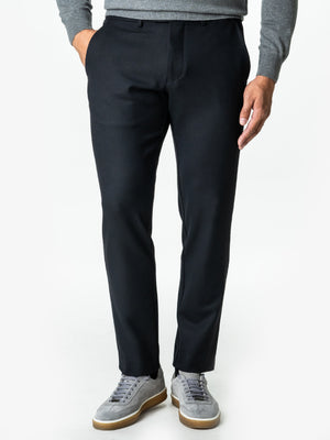 Pantaloni Bleumarin Barbati Office Stretch Relax Fit BMan0001